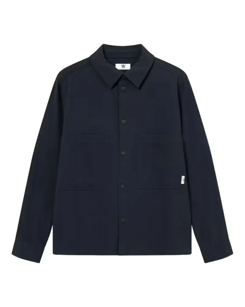 Wood Wood Hemd mit Brusttasche - Blau Blau