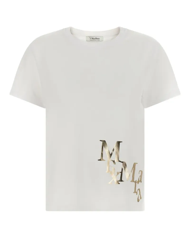 Max Mara Edile logo-print T-shirt - Nude Nude