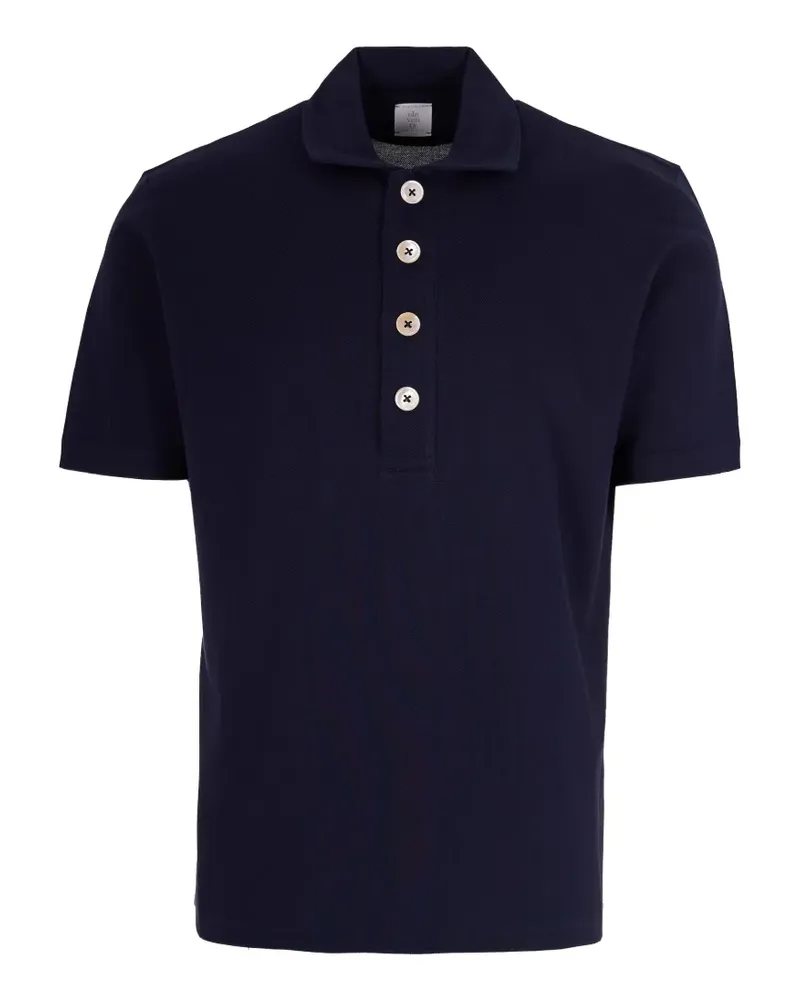 Eleventy Klassisches Poloshirt - Blau Blau