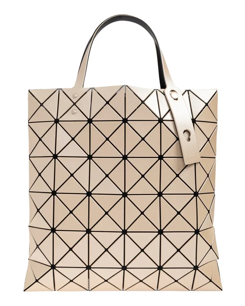Issey Miyake Lucent geometric tote bag - Nude Nude
