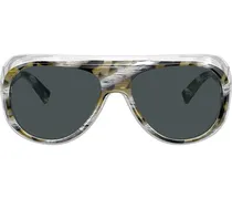 Sonnenbrille im Oversized-Look - Braun