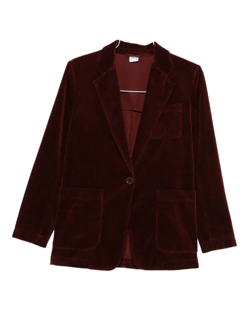 ASPESI corduroy single-breasted blazer - Rot Rot