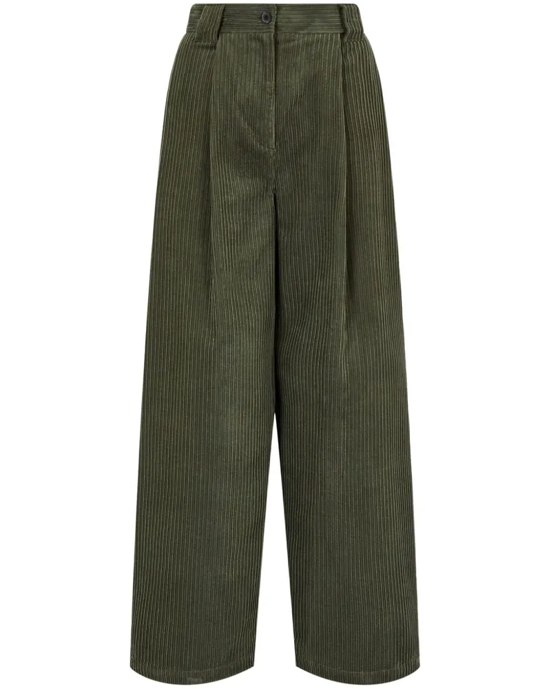 STUDIO TOMBOY Cordhose mit Biesen - Grün Grün