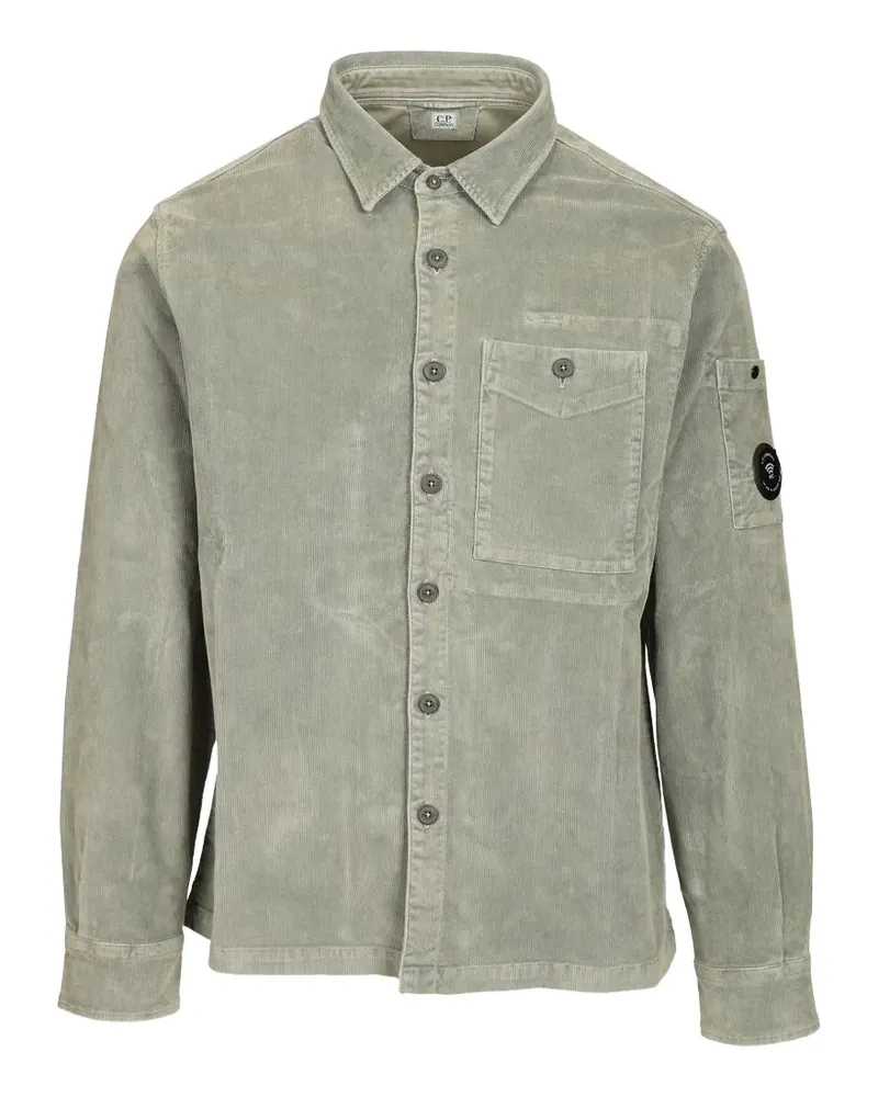 C.P. Company Lens-detail corduroy shirt - Grau Grau