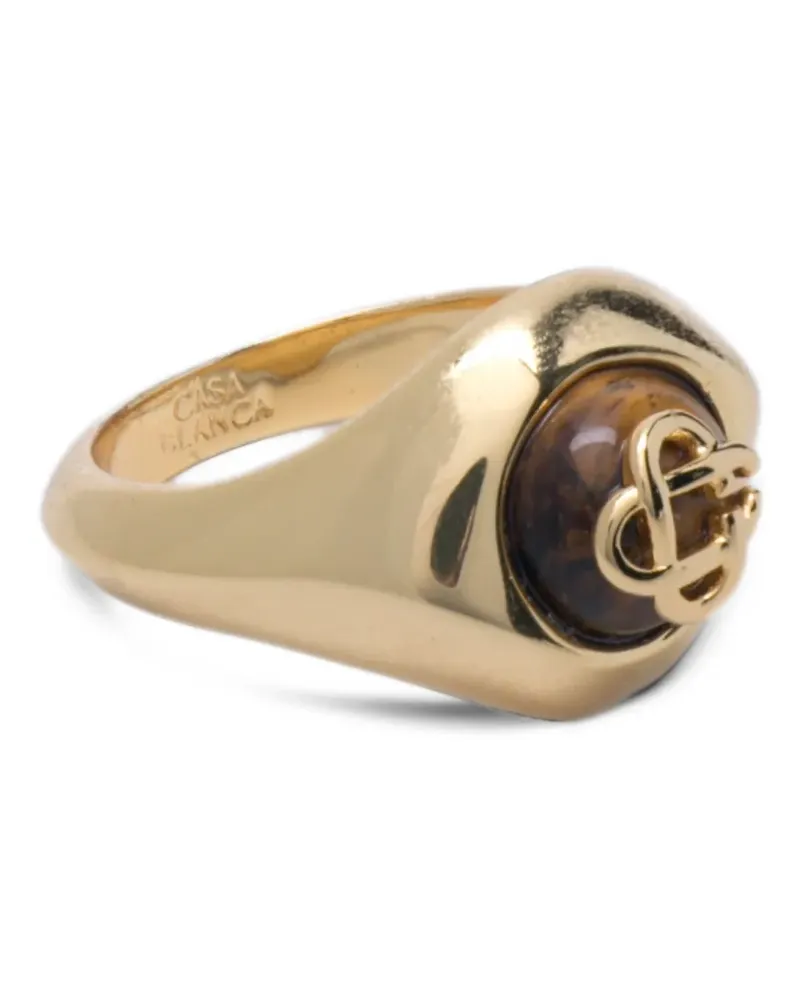 Casablanca Paris Siegelring mit Logo-Schild - Gold Gold