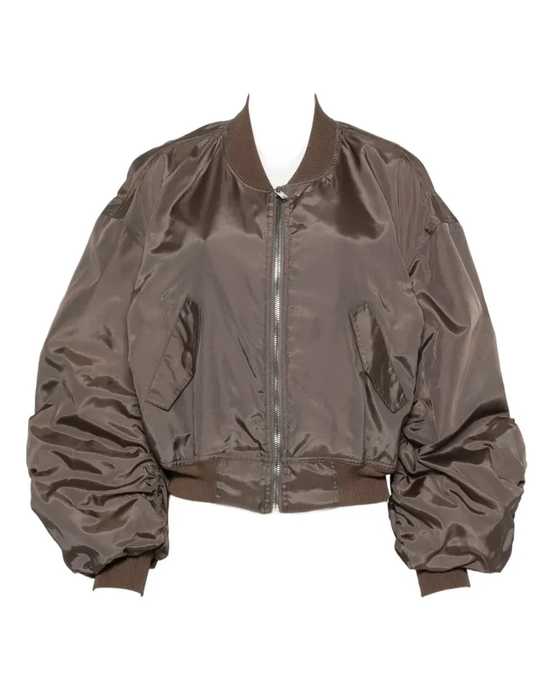 Rick Owens padded zip-up bomber jacket - Grau Grau