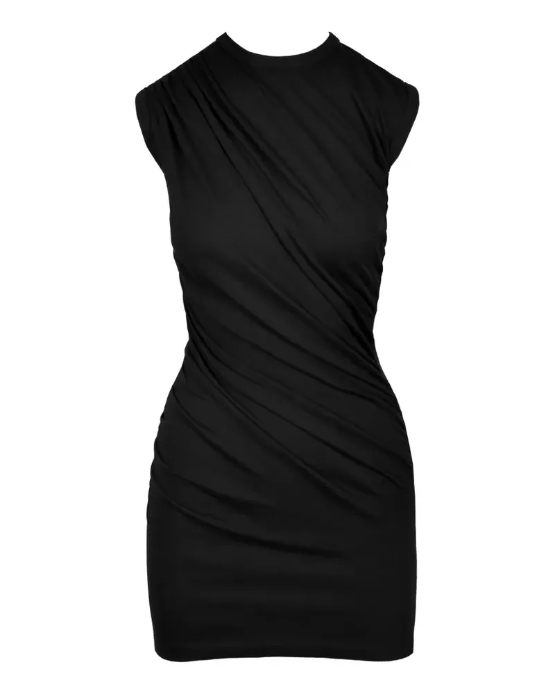 Ioana Ciolacu ruched mini dress - Schwarz Schwarz