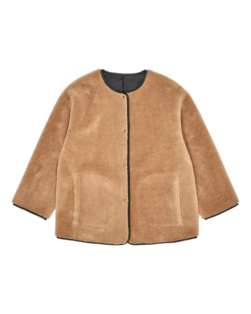 BIMBA Y LOLA Wendbare Jacke mit Pelzstruktur - Braun Braun