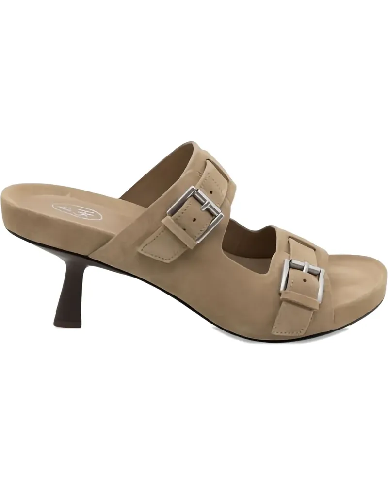 ash Wildledersandalen mit Doppelschnalle 27,5mm - Braun Braun