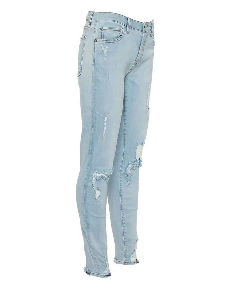 Lovers + Friends Gerade Hose im Distressed-Look - Blau Blau