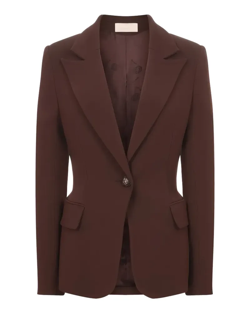 Elie Saab single-breasted blazer - Braun Braun