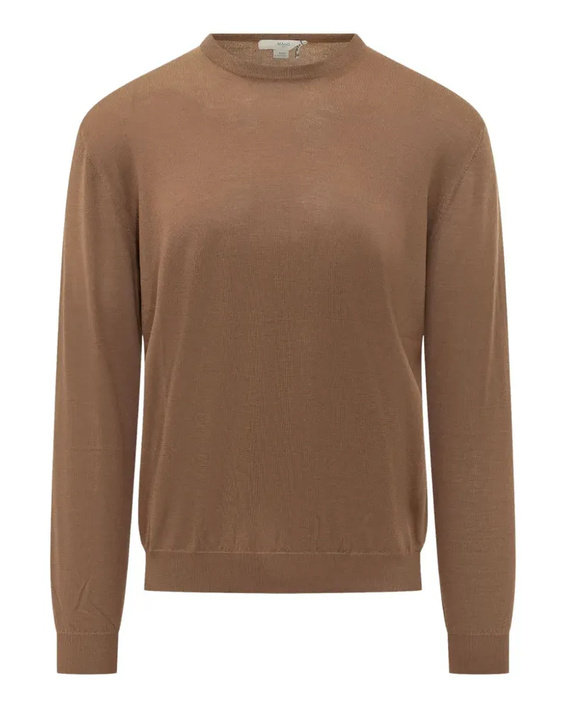 Malo Alfredo Pullover aus Feinstrick - Braun Braun