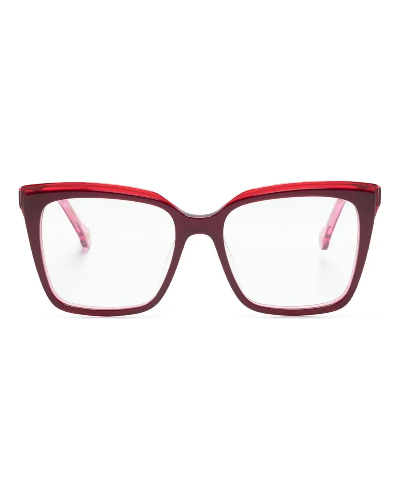 Carolina Herrera New York Brille mit eckigem Gestell - Rosa Rosa