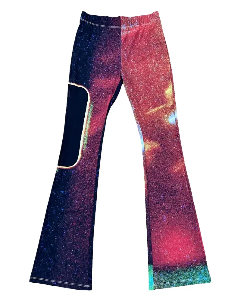 Maison Margiela Ausgestellte Hose mit Print - Rosa Rosa
