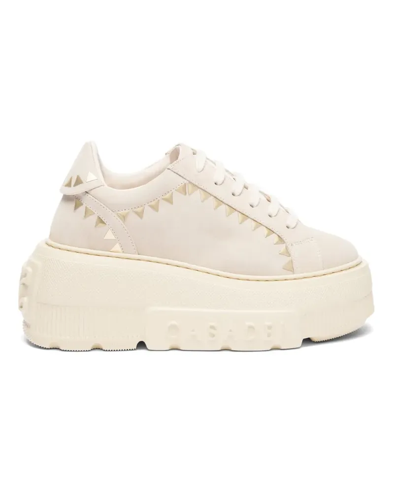 Casadei Nexus Divine Sneakers mit Nieten - Nude Nude