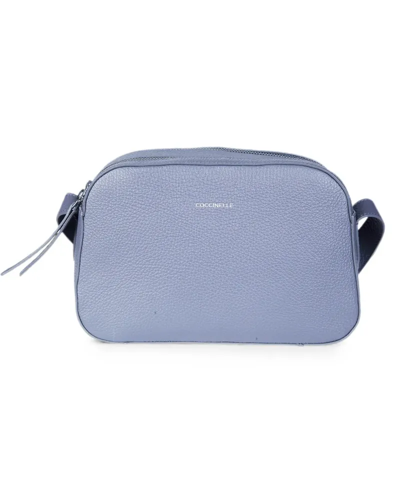 Coccinelle grainy leather shoulder bag - Grau Grau