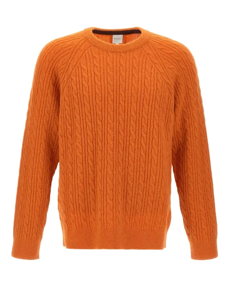 Paul Smith Pullover mit Zopfmuster - Orange Orange
