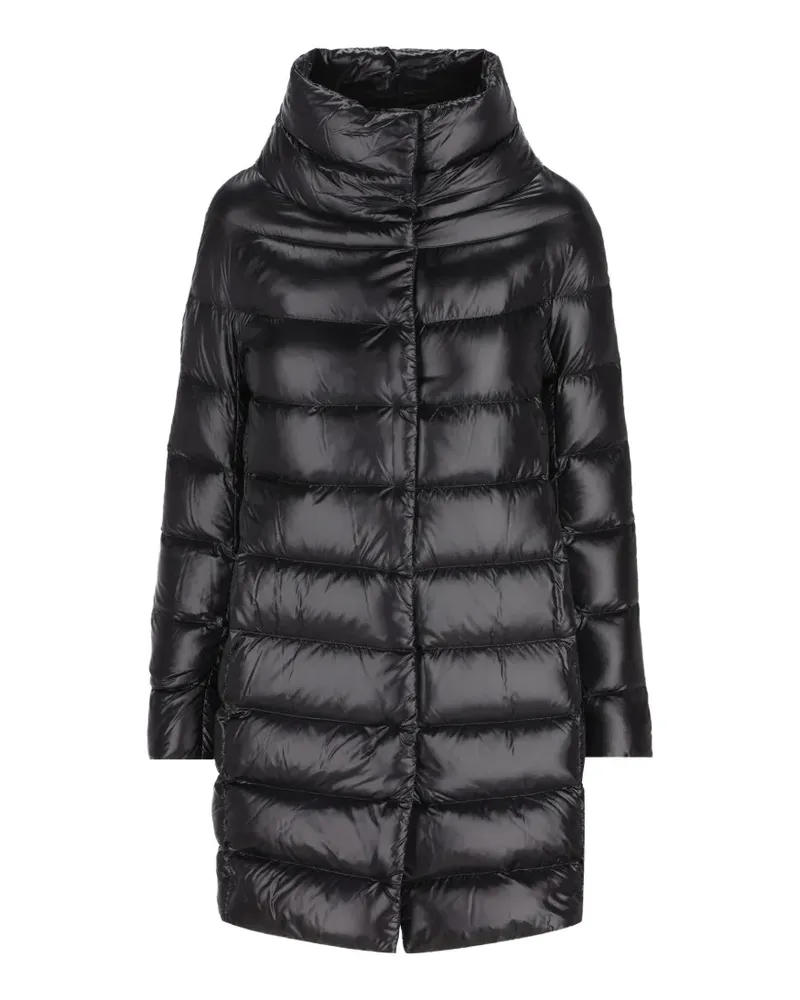 Herno quilted high-neck coat - Schwarz Schwarz
