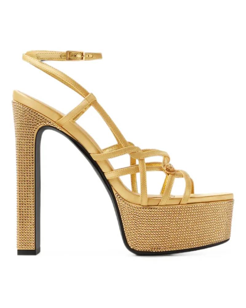 Versace Medusa Sandalen mit Kristallen - Gold Gold