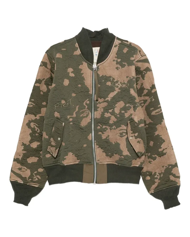KidSuper zip-up bomber jacket - Grün Grün