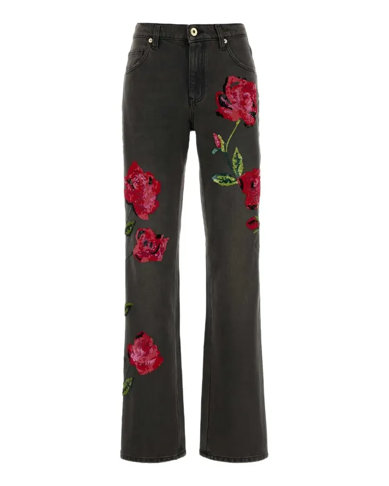 Blumarine sequin-embroidered jeans - Grau Grau