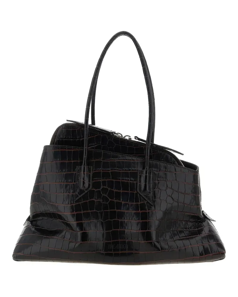 ATTICO Mittelgroße La Passeggiata Schultertasche - Schwarz Schwarz