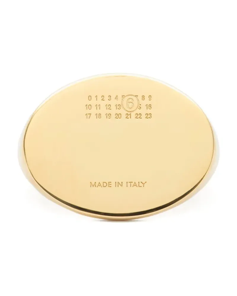 Maison Margiela Ring mit ovalem Schild - Gold Gold