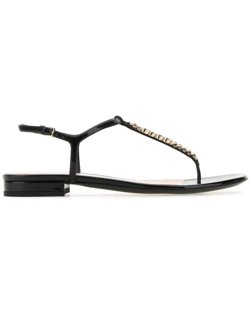 Gucci Signoria Sandalen mit Zehensteg - Schwarz Schwarz