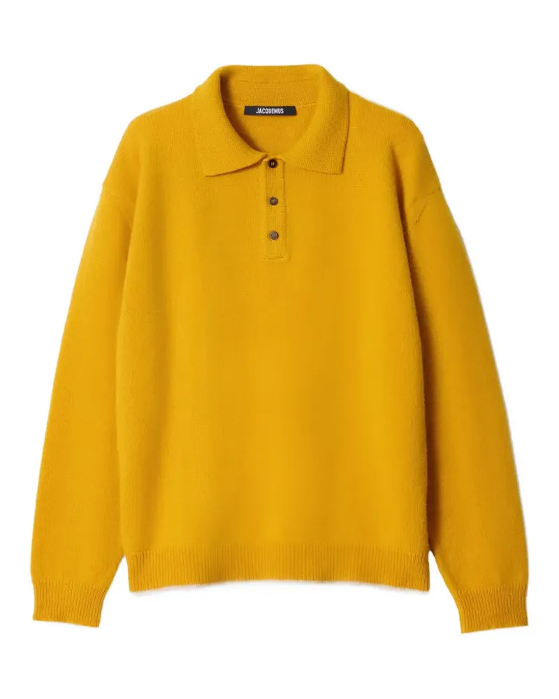 Jacquemus The cashmere polo shirt - Gelb Gelb