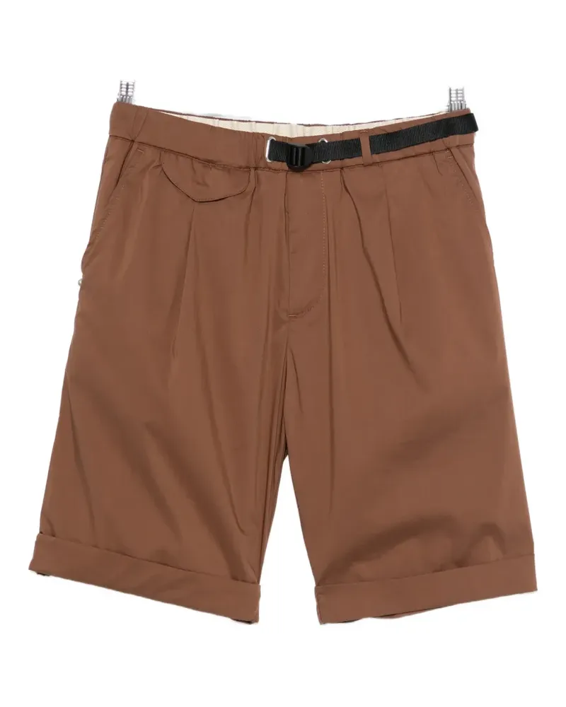 PLAN C belted turn-up shorts - Braun Braun