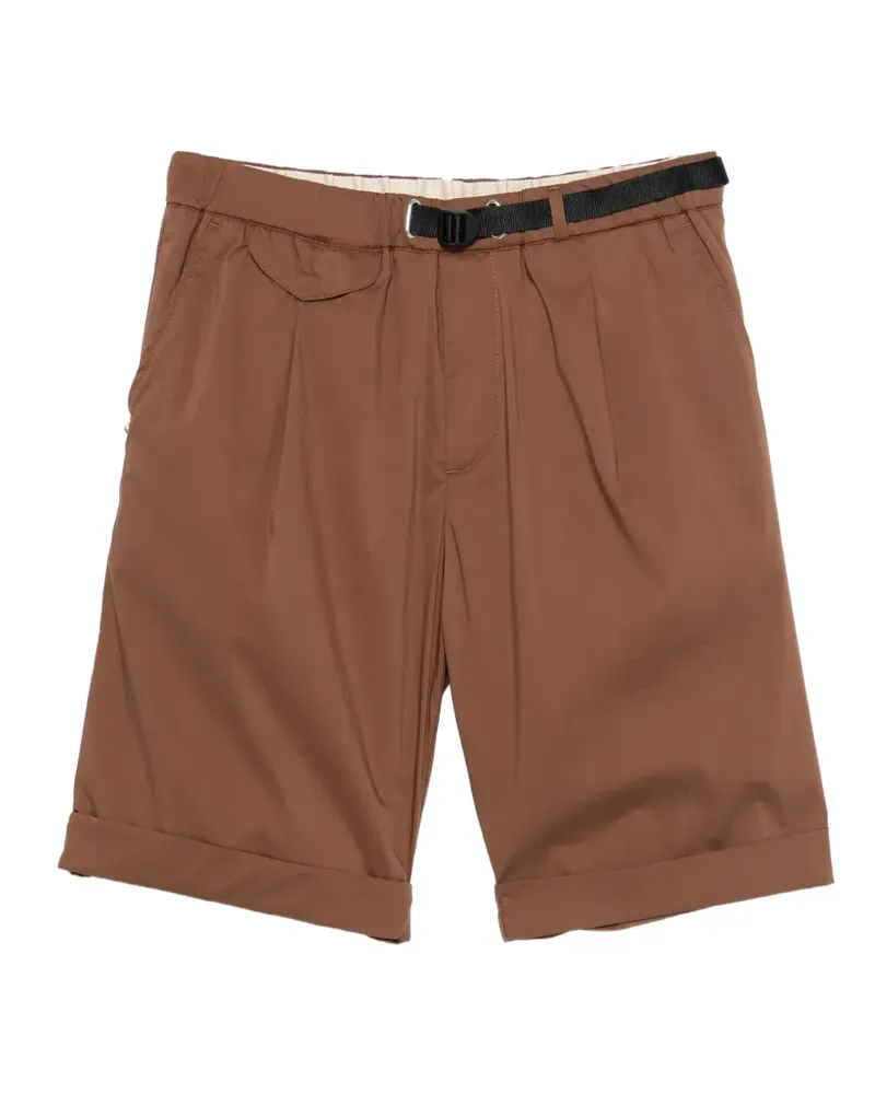 PLAN C belted turn-up shorts - Braun Braun