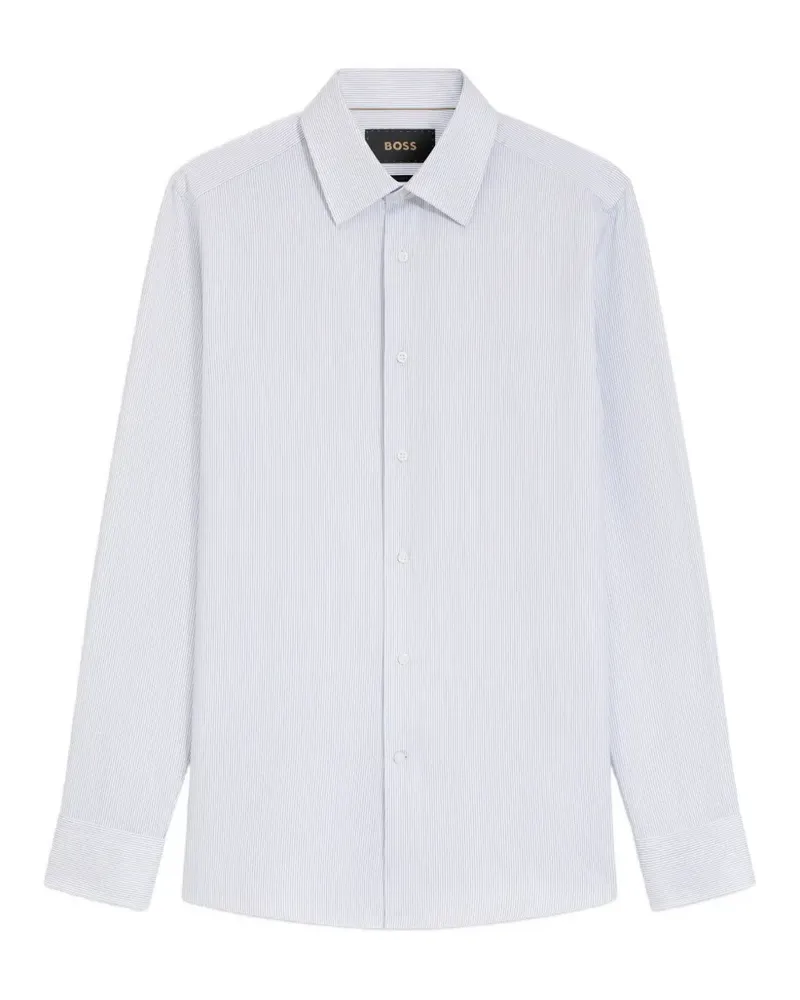 HUGO BOSS Gestreiftes Slim-Fit-Hemd - Weiß Weiß