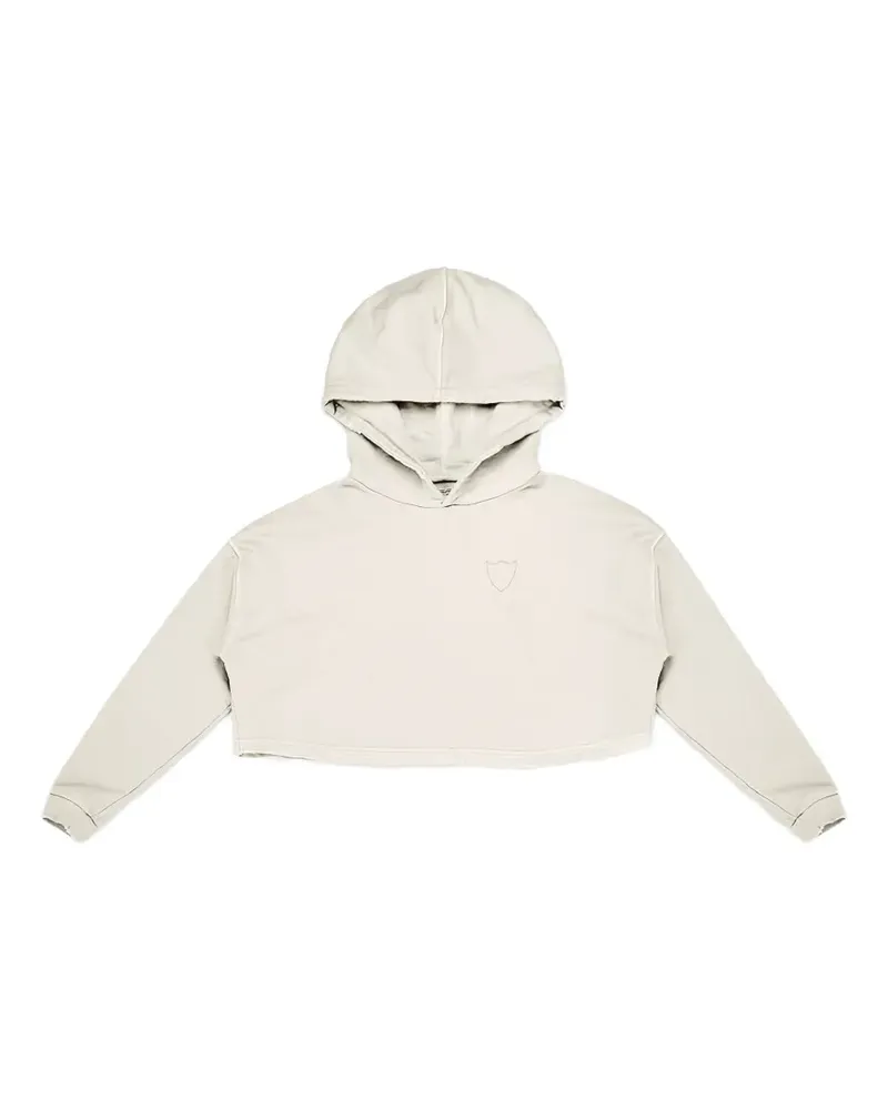 HTC Hollywood Trading Company Triple Hollywood cropped hoodie - Weiß Weiß