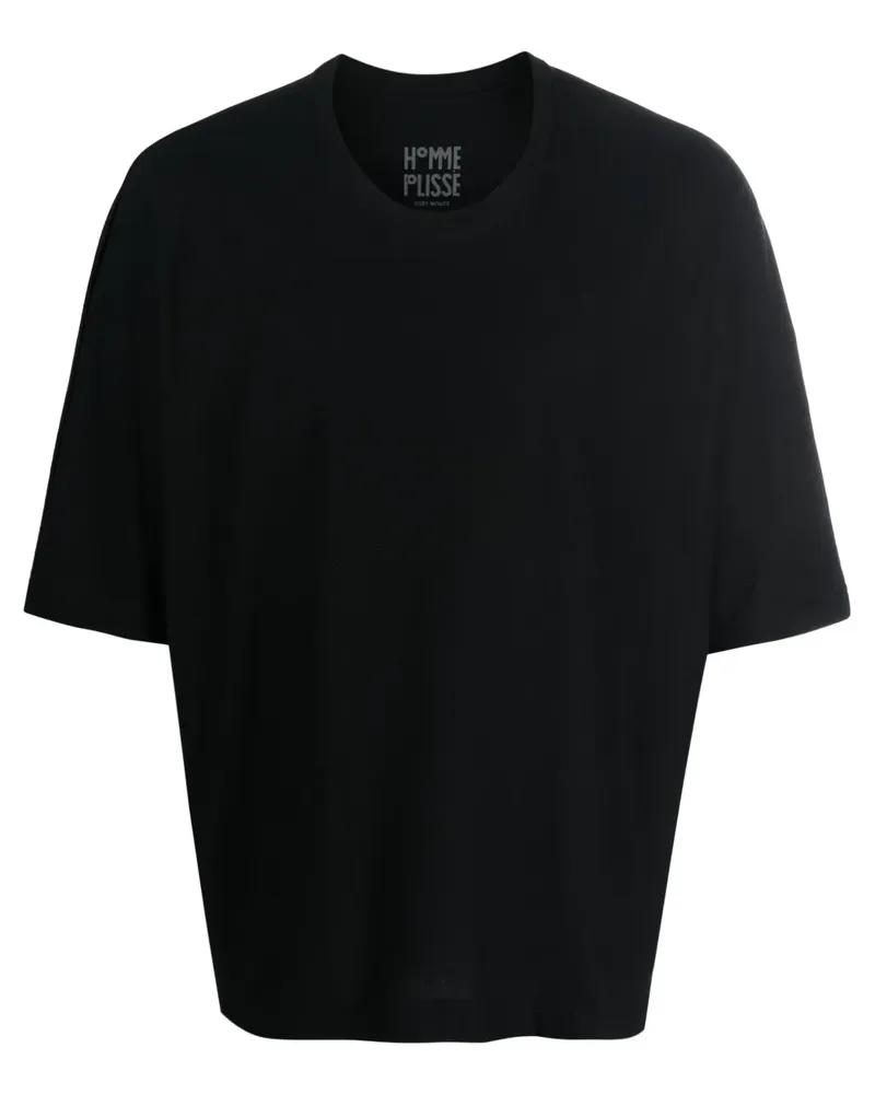 Issey Miyake Klassisches T-Shirt - Schwarz Schwarz