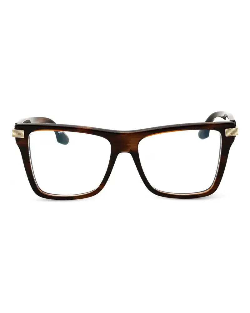 Victoria Beckham Eckige Brille in Schildpattoptik - Braun Braun