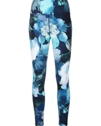 Marchesa Blumige Leggings Blau