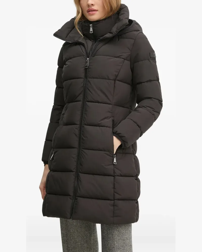 DKNY hooded padded jacket - Schwarz Schwarz