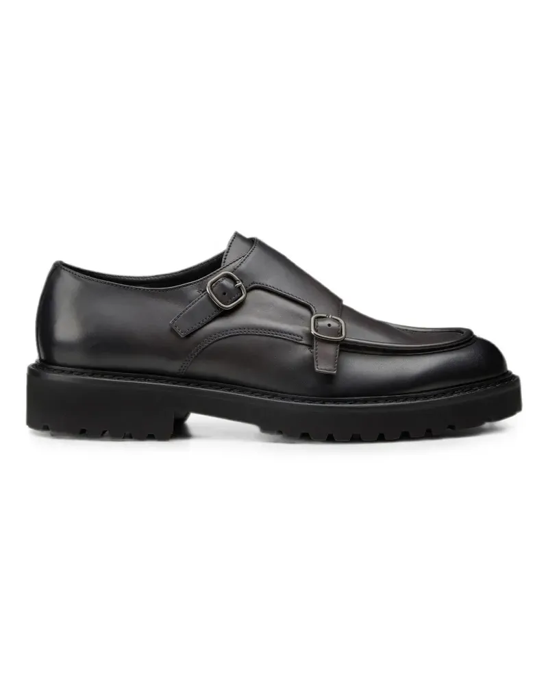 Doucal´s double-buckle leather loafers - Schwarz Schwarz