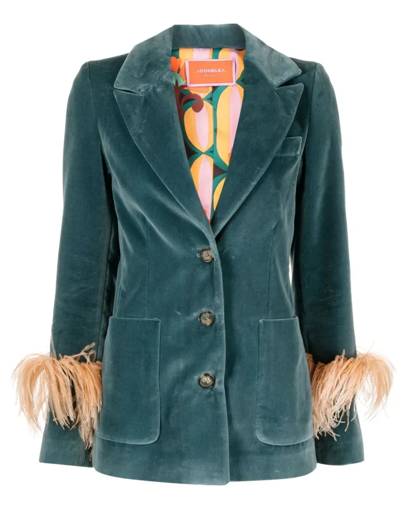 La DoubleJ Keaton Blazer mit Federn - Blau Blau
