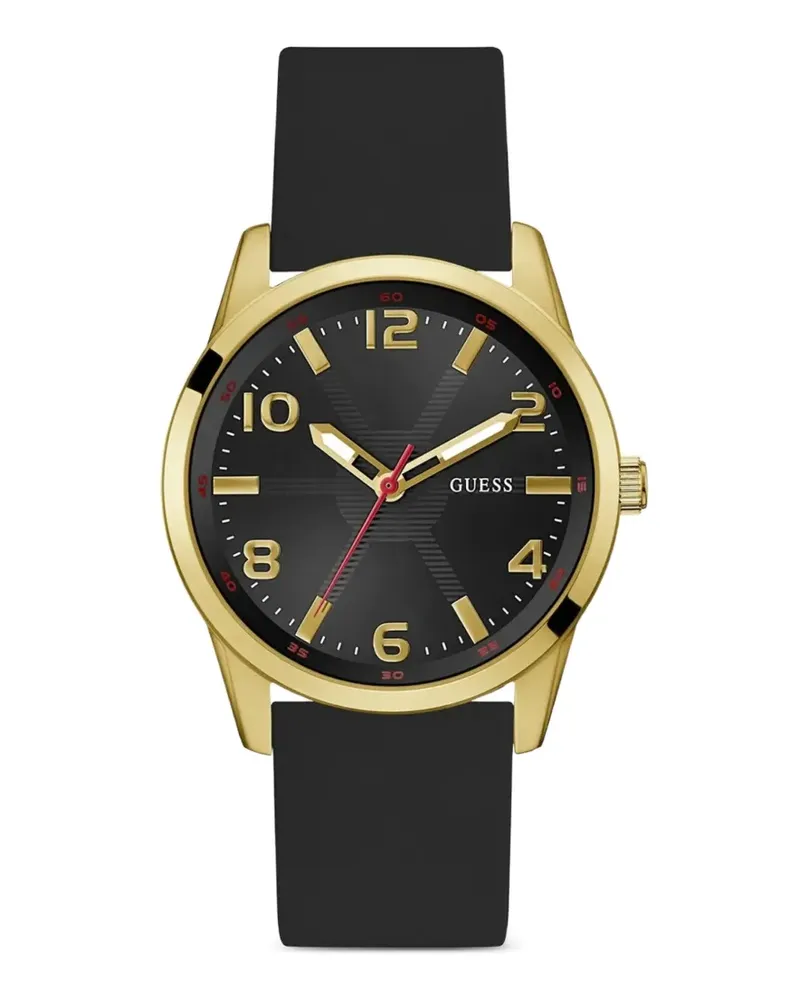Guess round-shape 42mm watch - Schwarz Schwarz