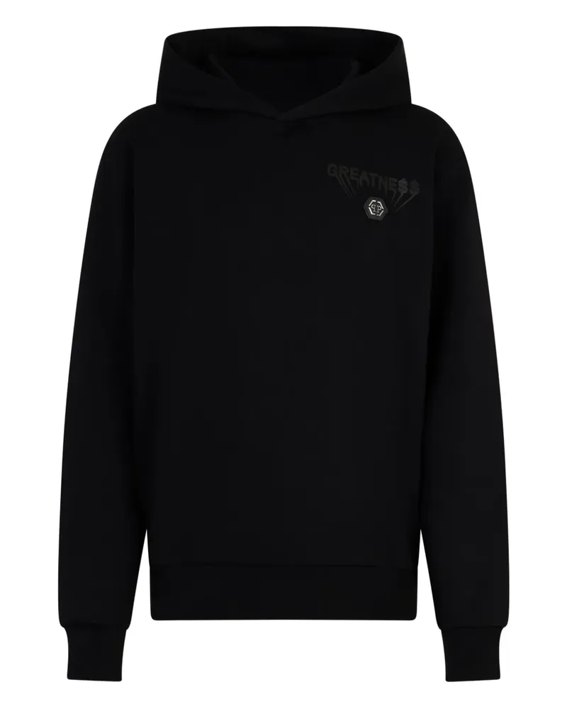 Philipp Plein Langärmeliger Hoodie - Schwarz Schwarz
