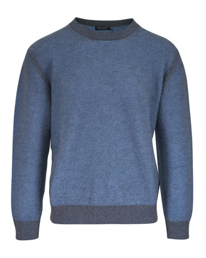 Ermenegildo Zegna Kaschmirpullover mit Rundhalsausschnitt - Blau Blau