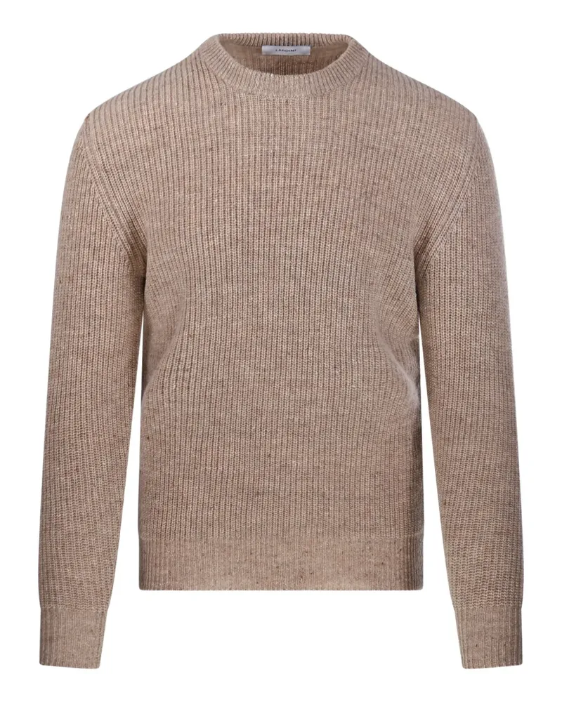 LARDINI ribbed-knit wool sweater - Nude Nude