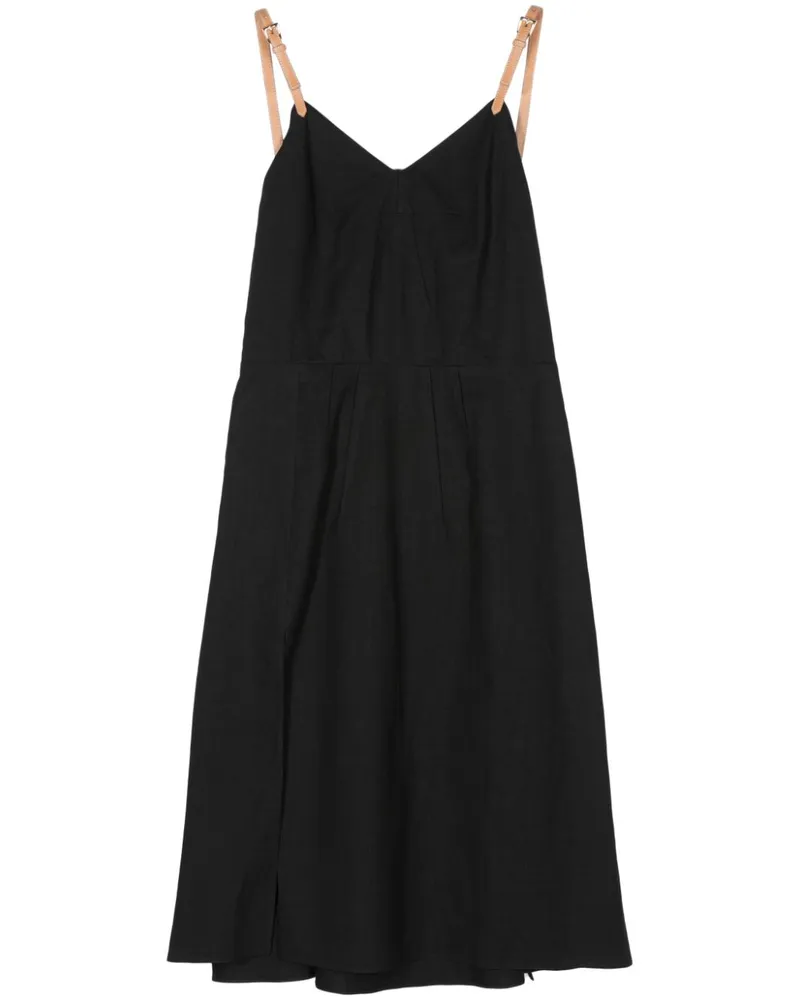 Prada Kleid mit Falten - Schwarz Schwarz