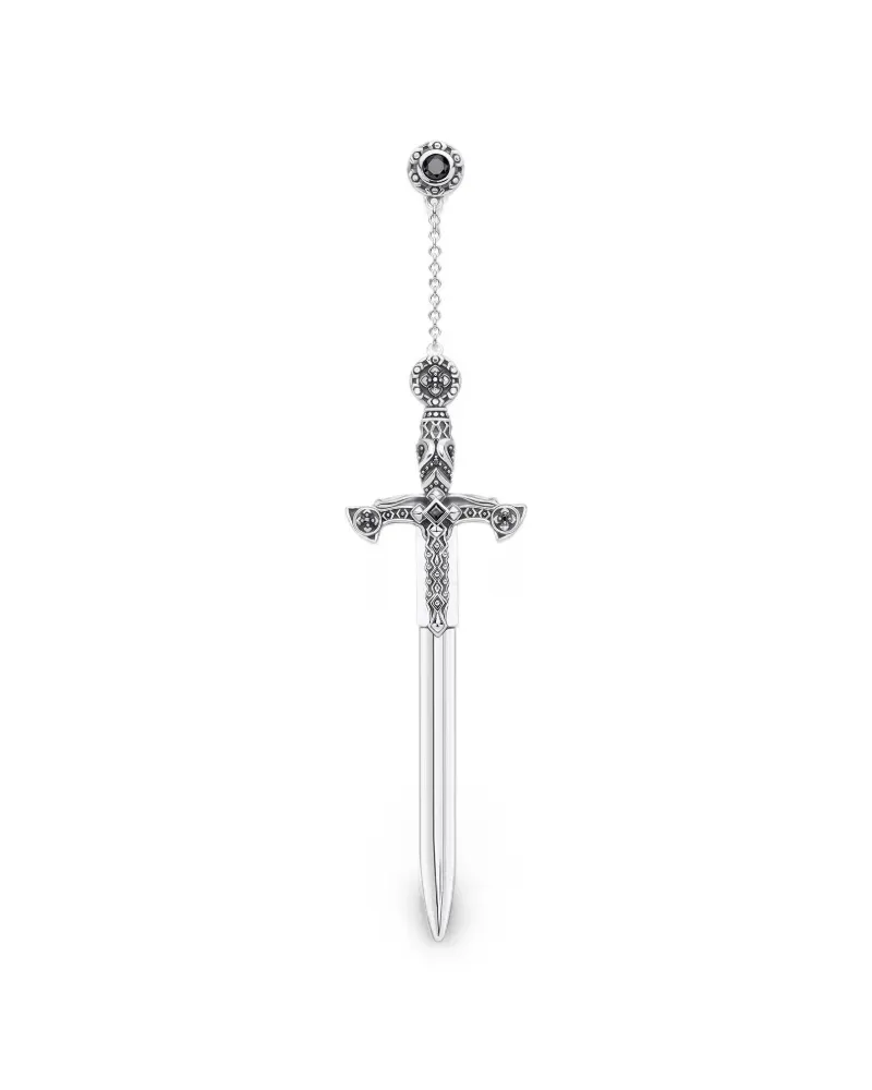 Thomas Sabo Hängeohrring mit Schwert-Motiv - Silber Silber