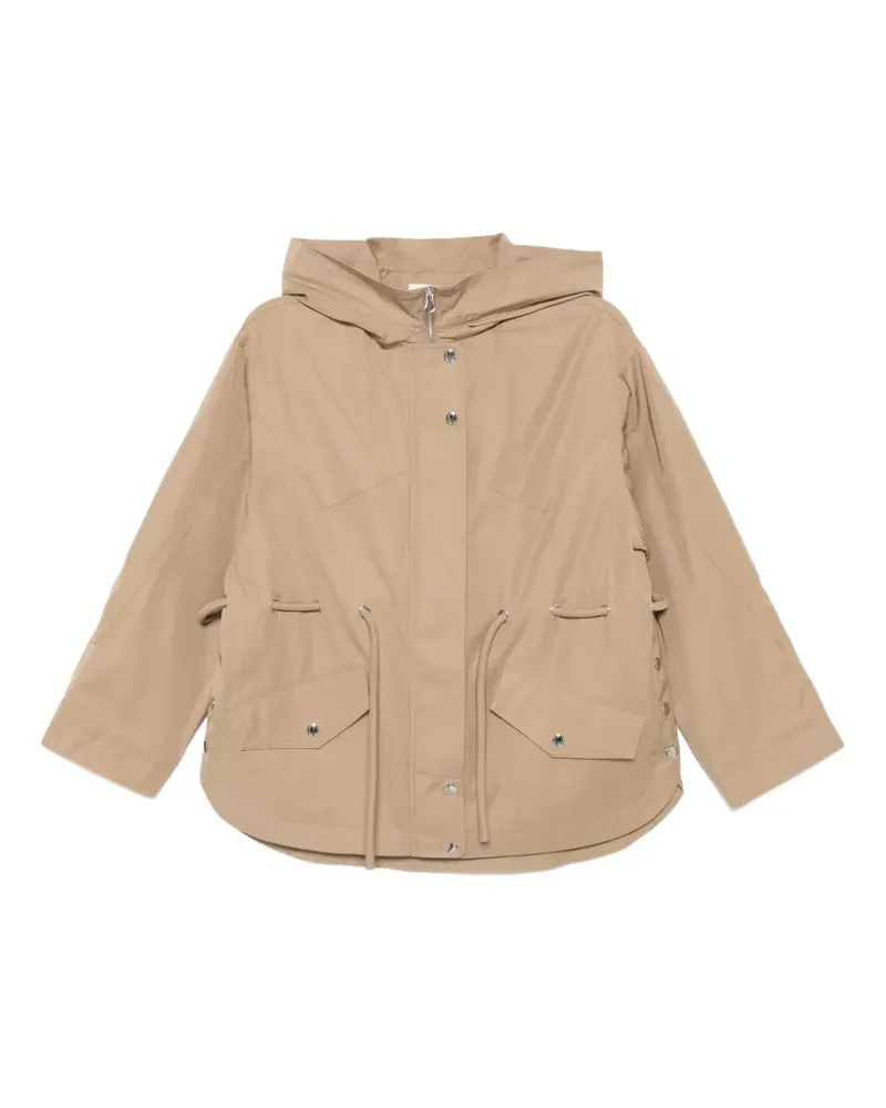 ba&sh Ilio Kapuzenjacke mit Kordelzug - Nude Nude