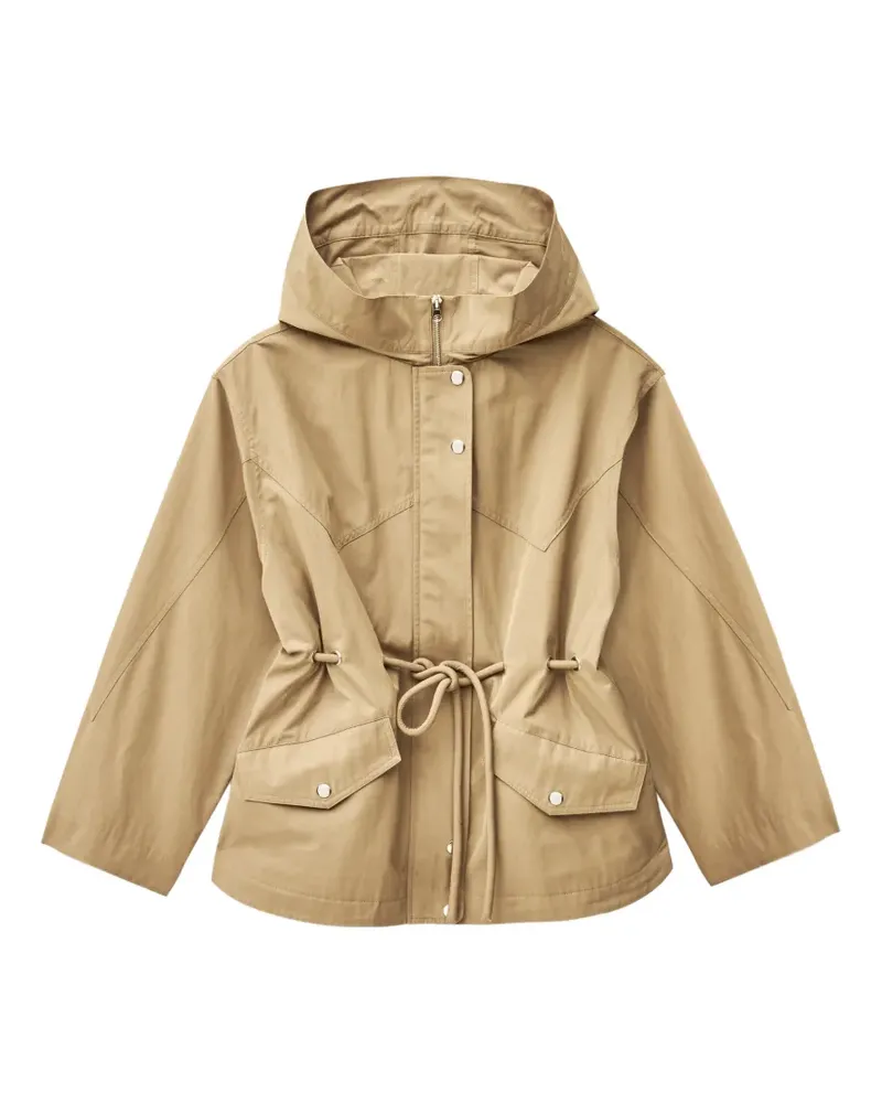 ba&sh Ilio Kapuzenjacke mit Kordelzug - Nude Nude