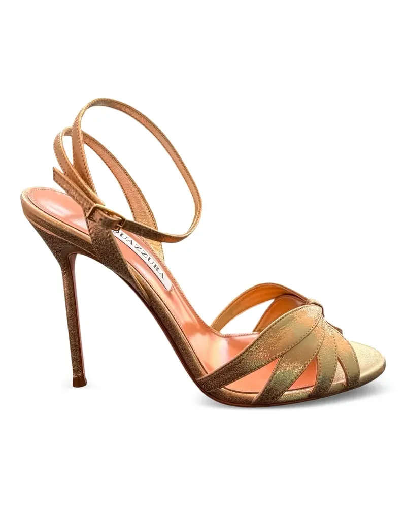 Aquazzura ankle-strap leather sandals - Gold Gold