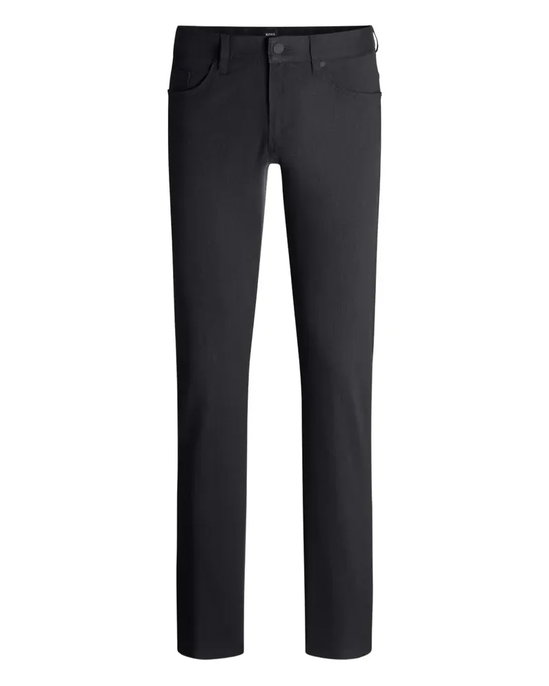 HUGO BOSS Hose im Five-Pocket-Design - Schwarz Schwarz