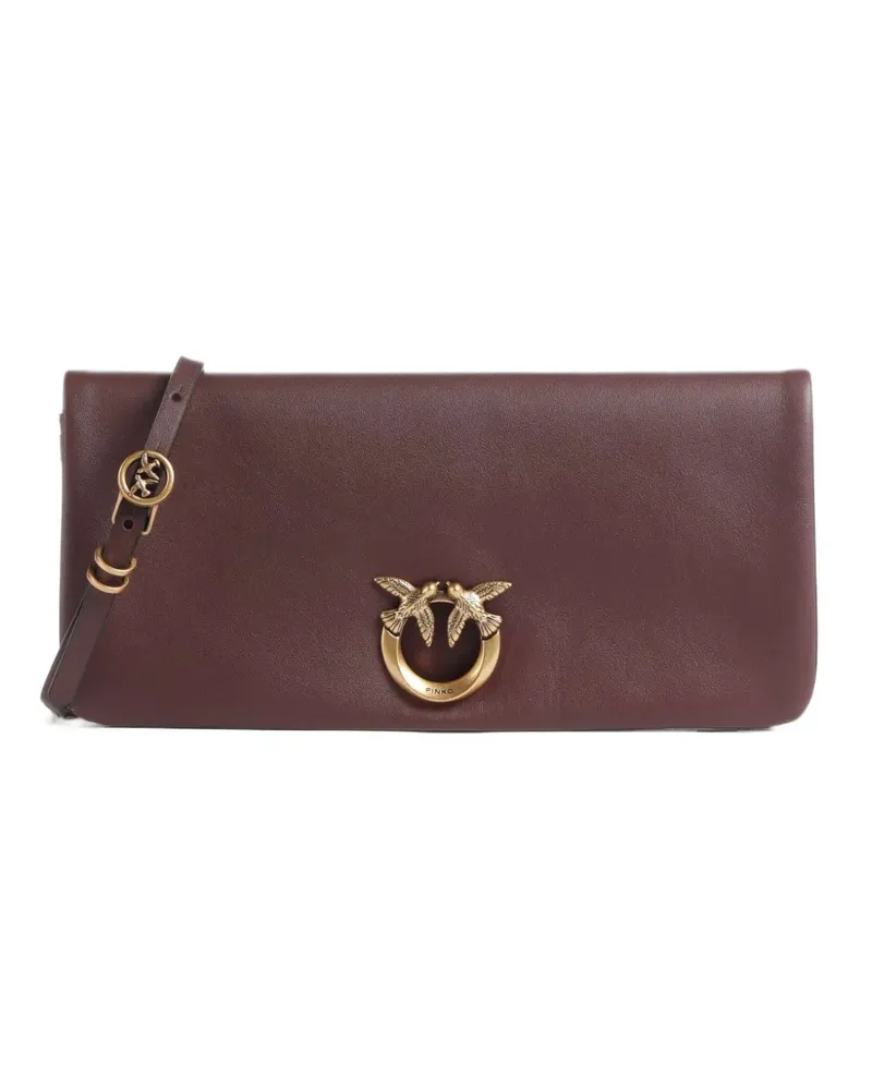 Pinko medium Love magnetic-fastening cross body bag - Braun Braun